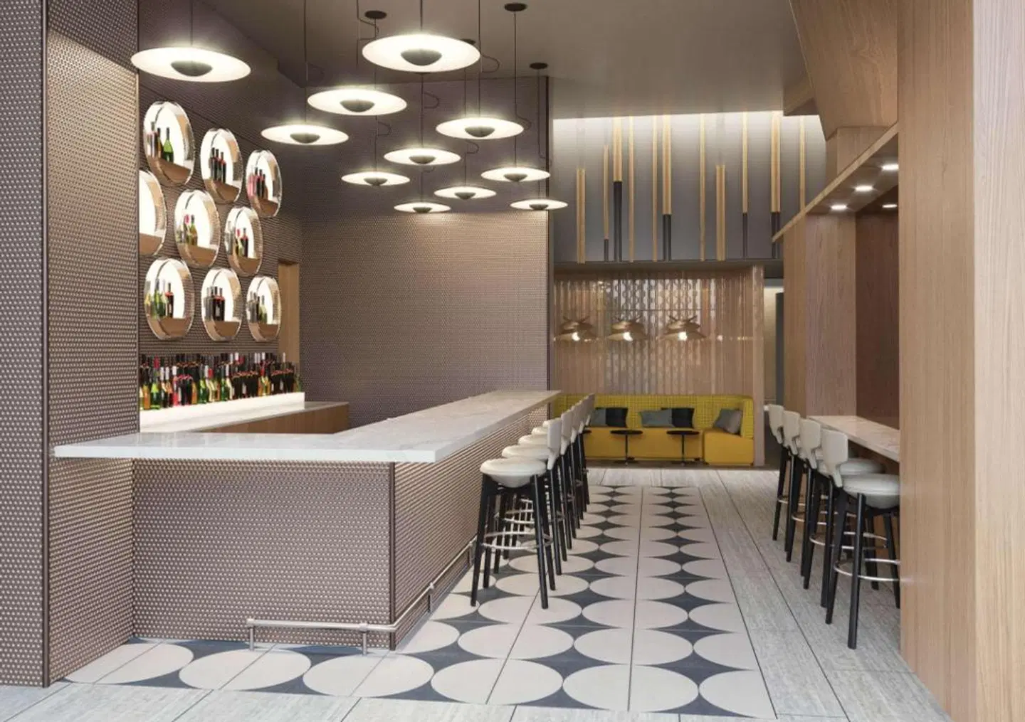 Home2 Suites By Hilton New York Times Square Bar