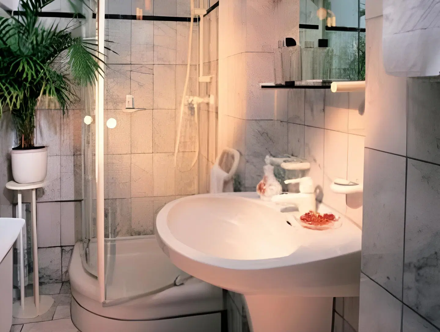 Mondial Appartement Hotel Badezimmer