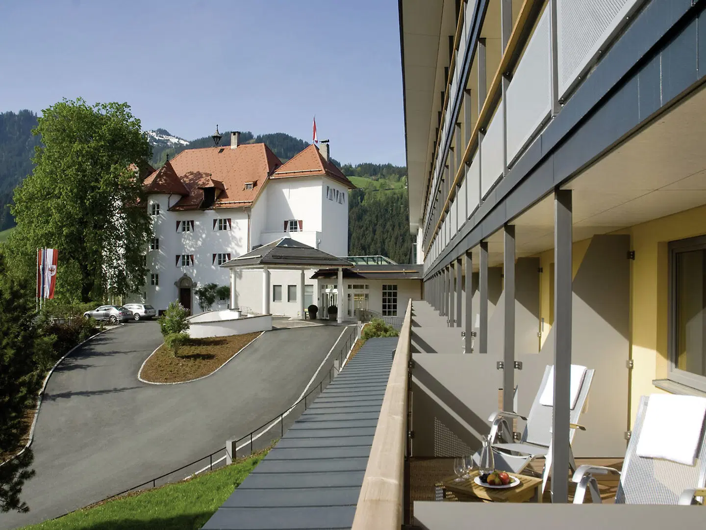 Lebenberg Schlosshotel Kitzbühel Terrasse