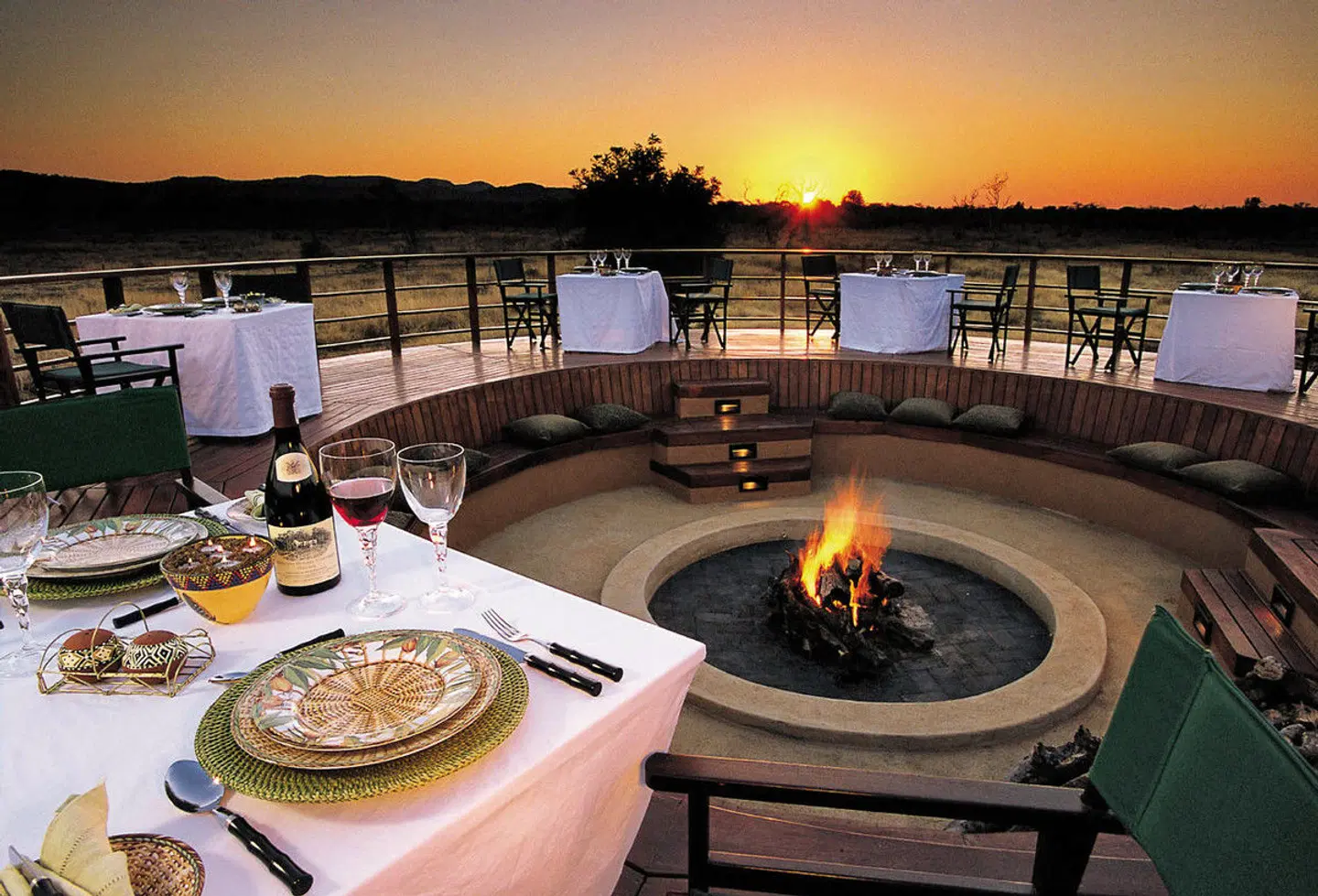 Mateya Safari Lodge Terrasse