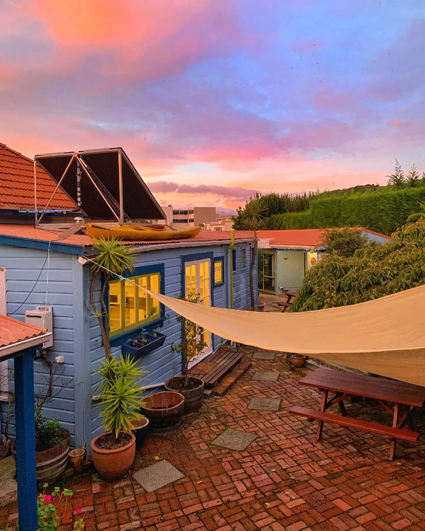 The Villa Backpackers Lodge Terrasse