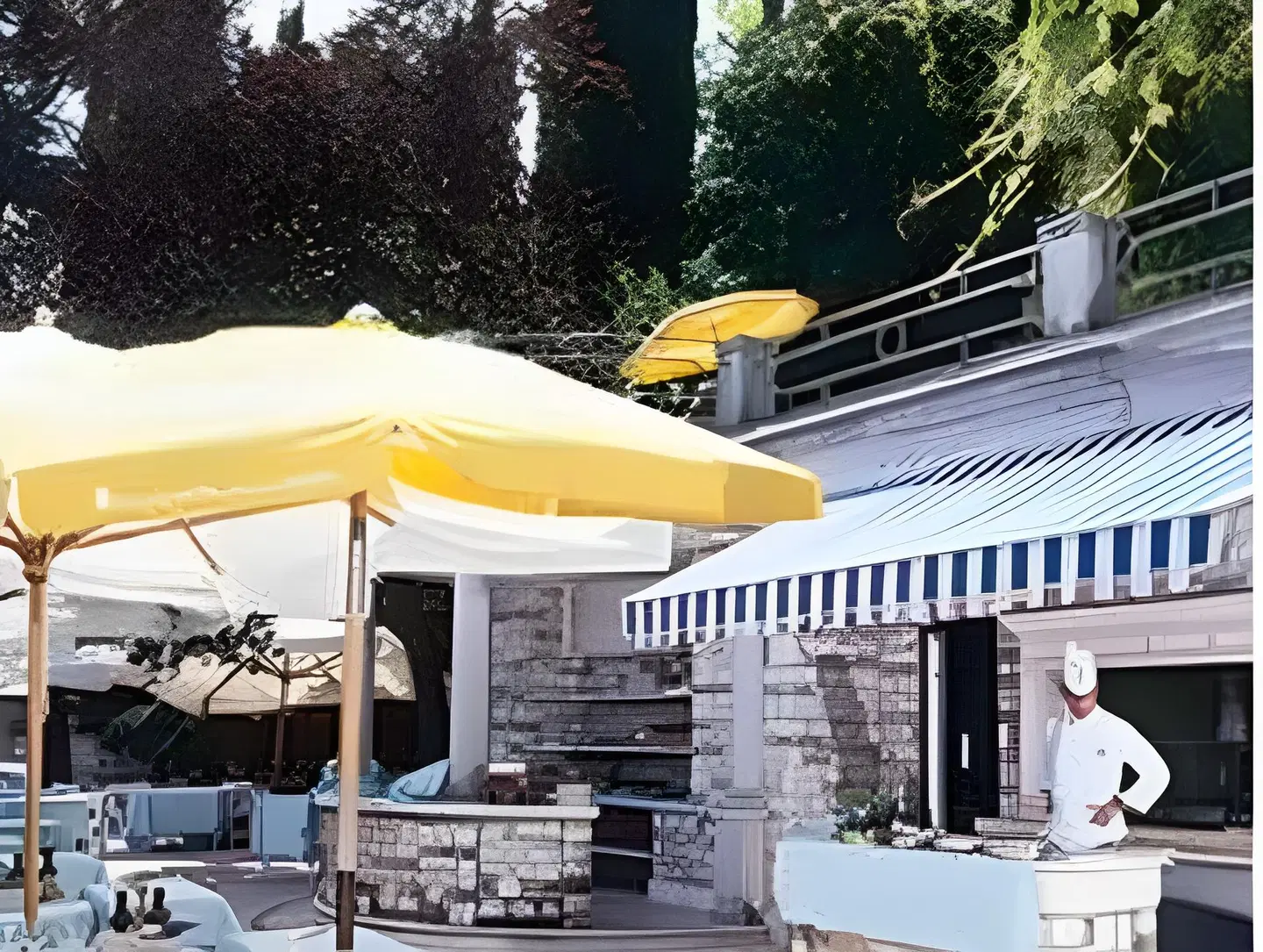 Villa Cortine Palace Hotel Terrasse