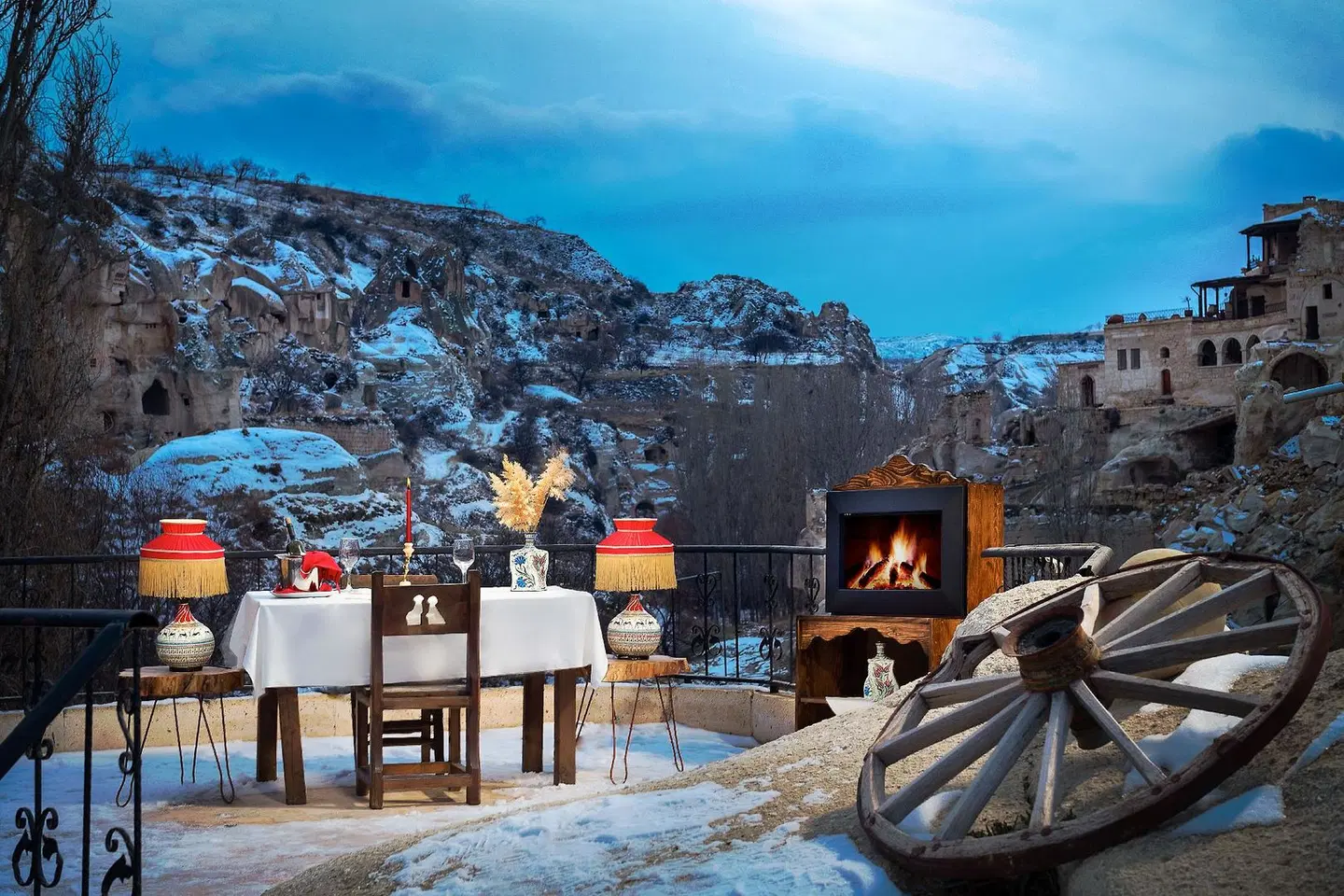 Cappadocia Splendid Cave Hotel Terrasse