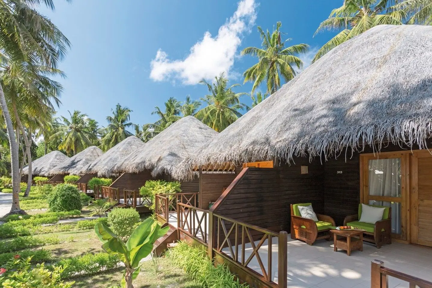 Bandos Maldives Terrasse