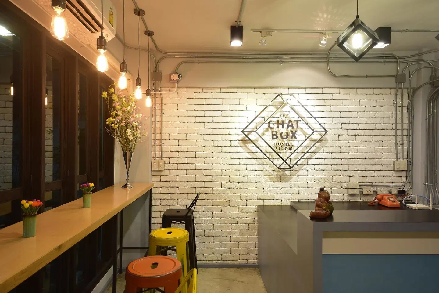 The Chatbox Silom Hostel Badezimmer