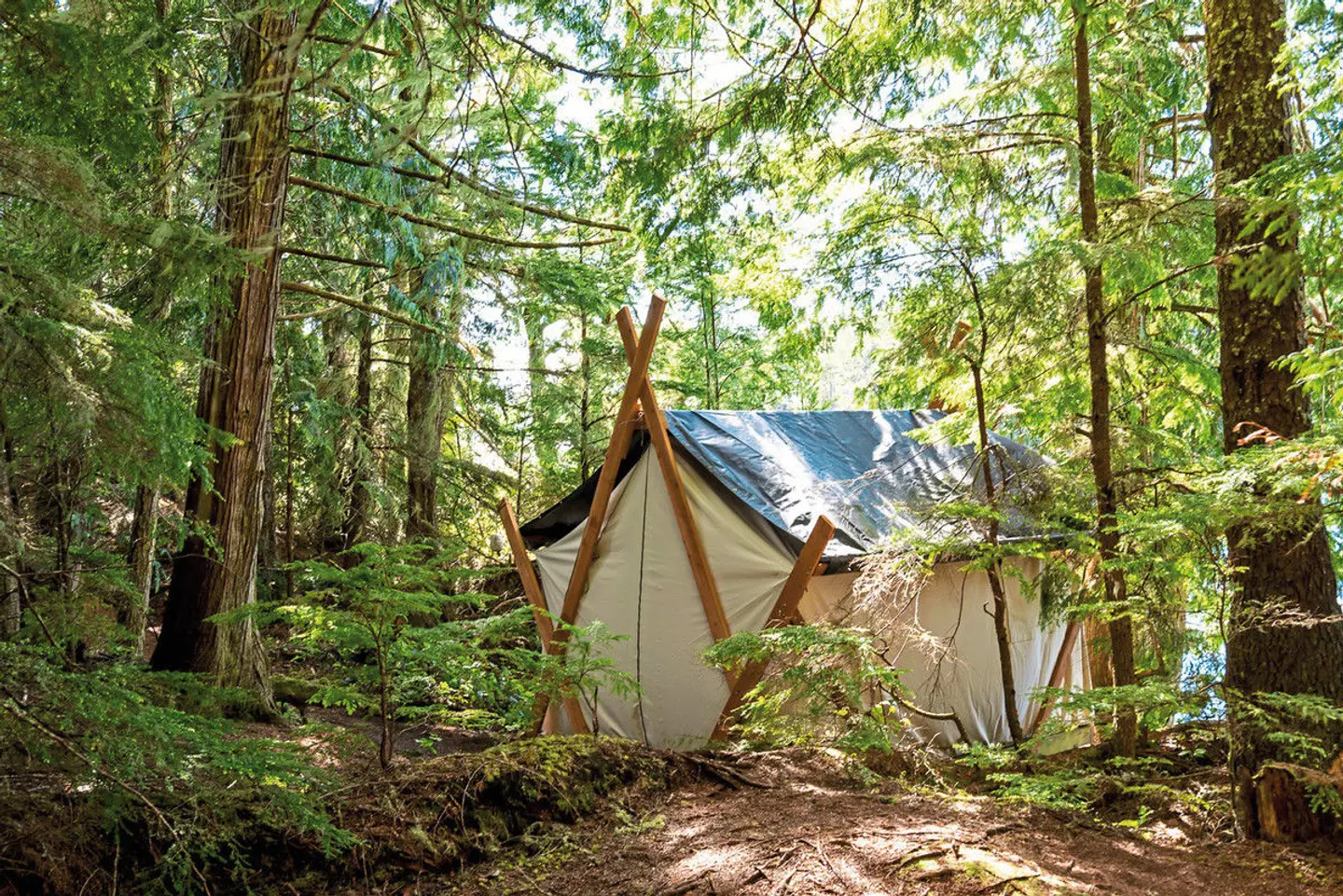 Glamping mit Walen & Bären Garten