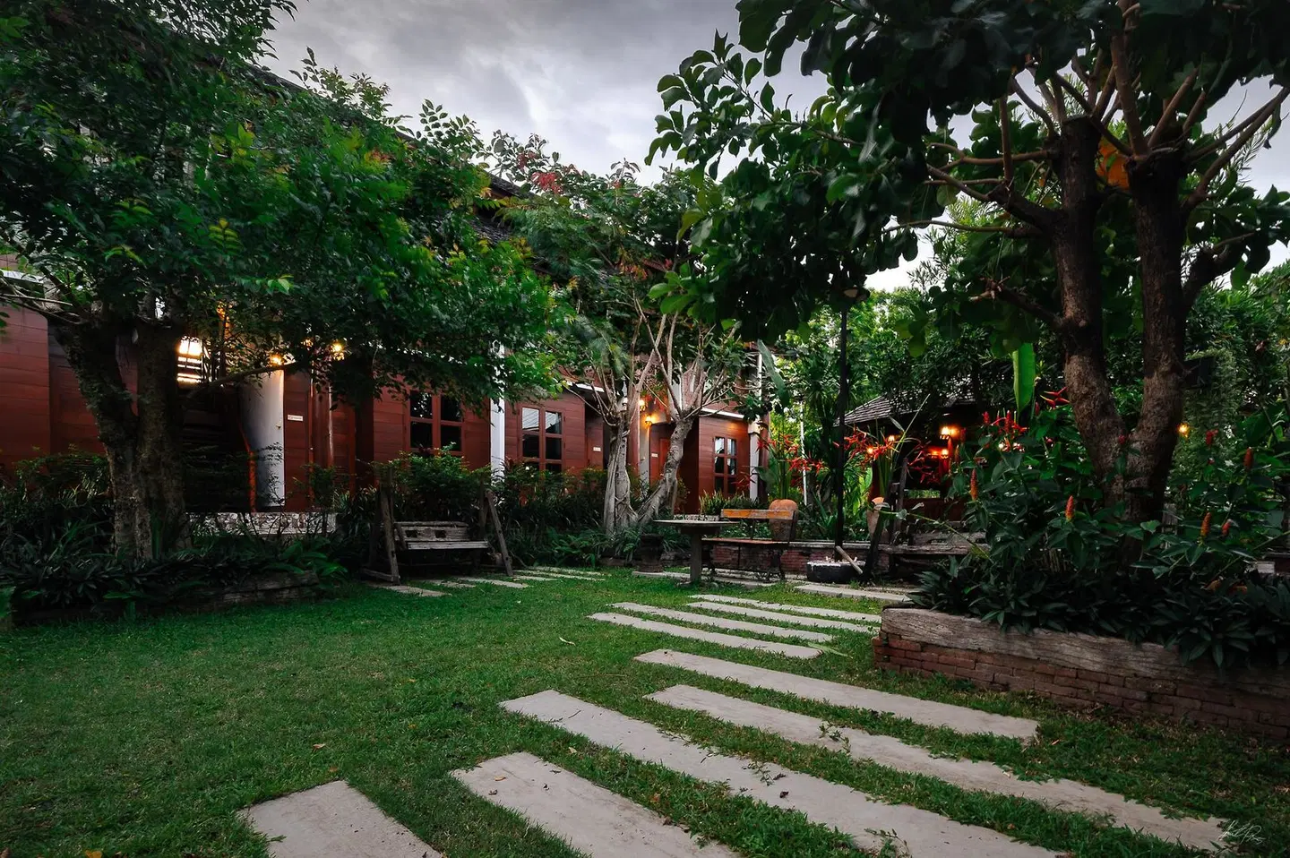 Huan Aumpron Resort Garten