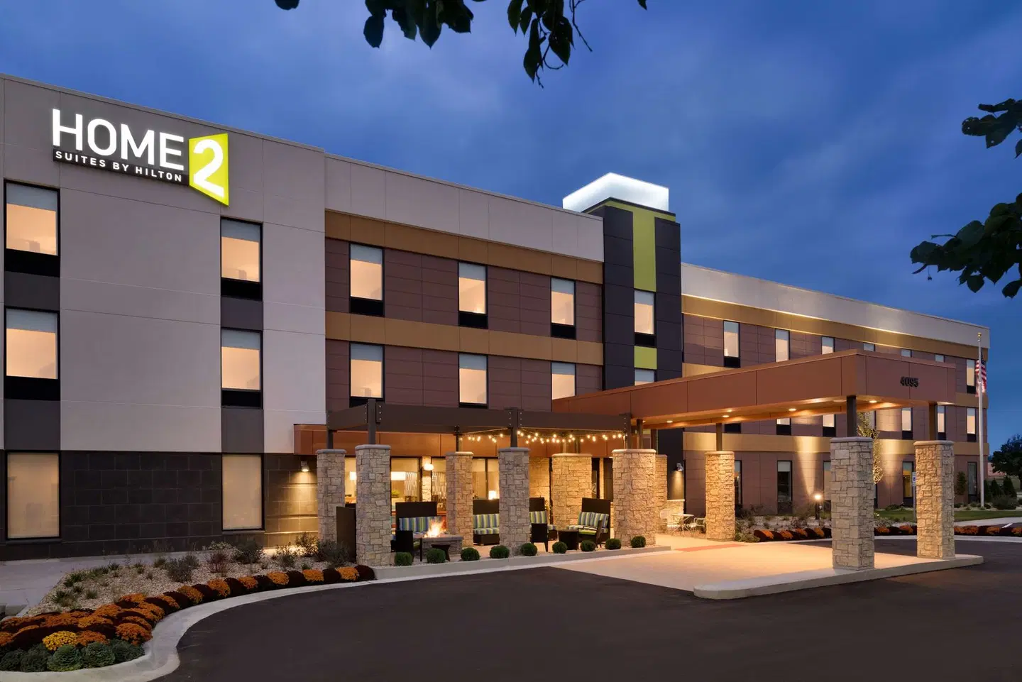 Home2 Suites by Hilton Joliet Plainfield Terrasse