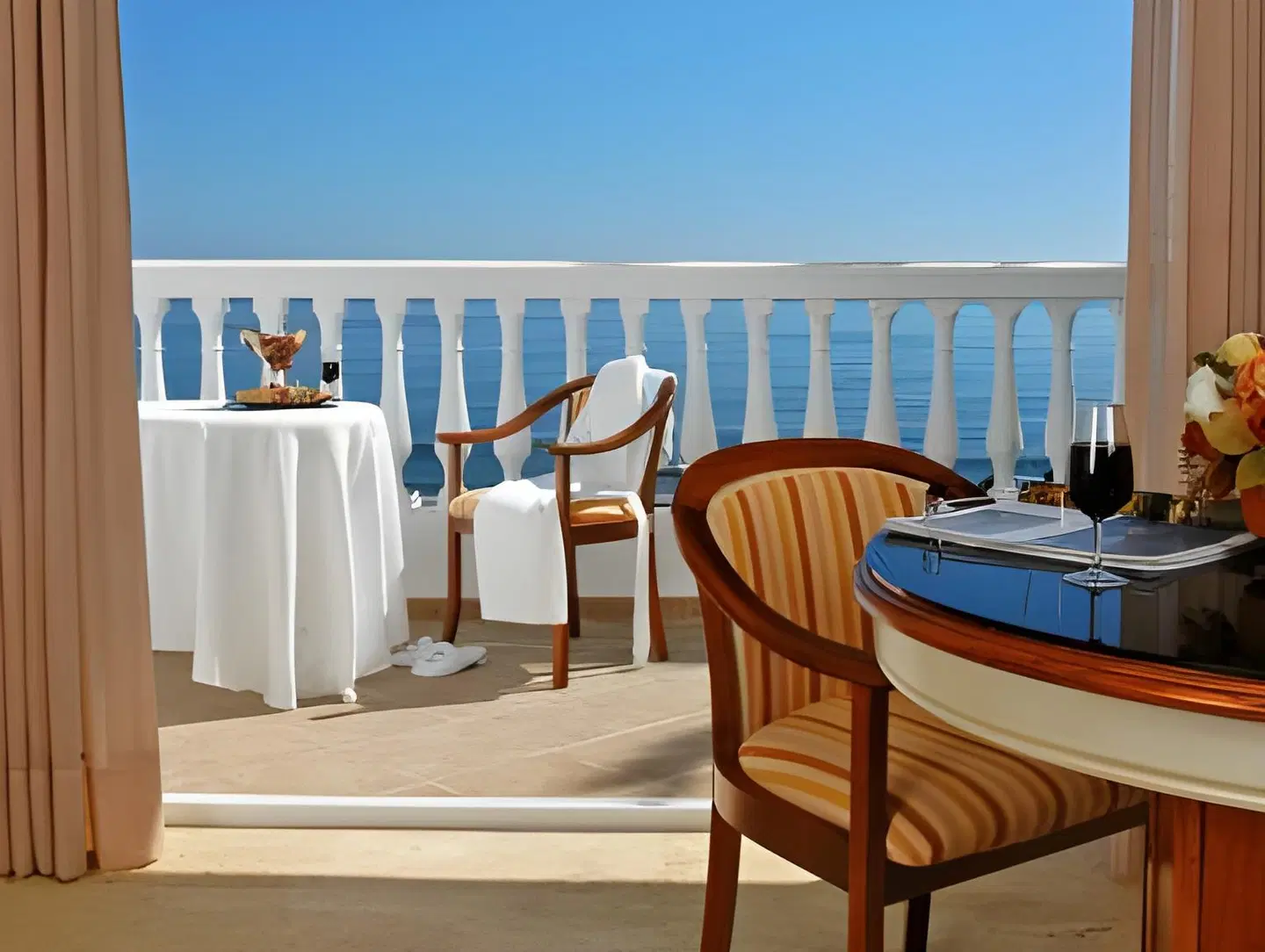 El Oceano Beach Hotel Terrasse