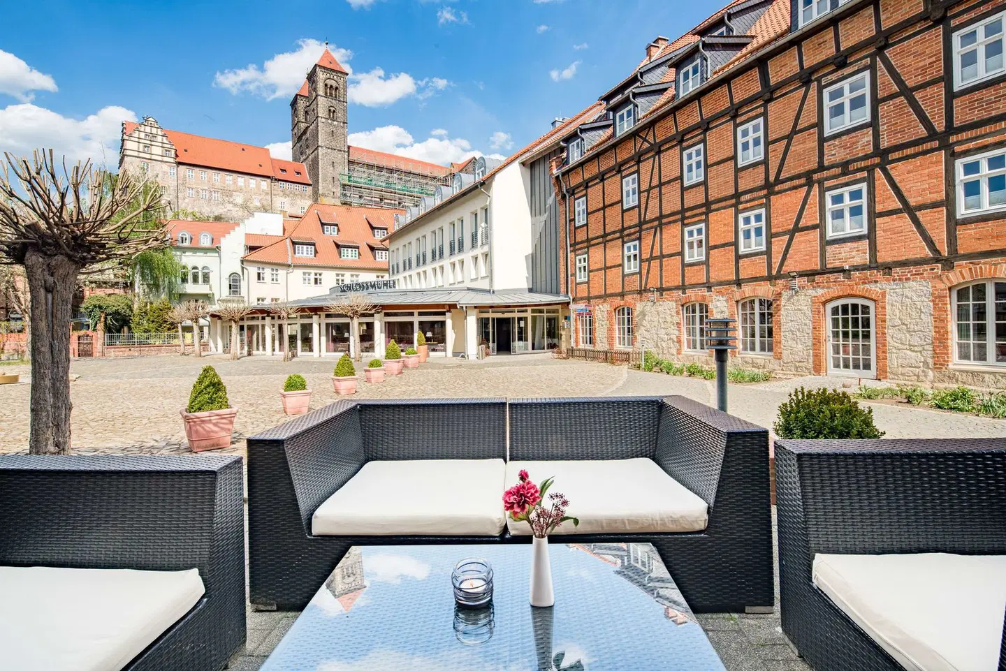 Best Western Hotel Schloßmühle Terrasse