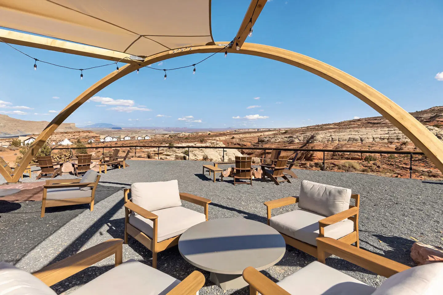 Under Canvas Lake Powell Grand Staircase Terrasse