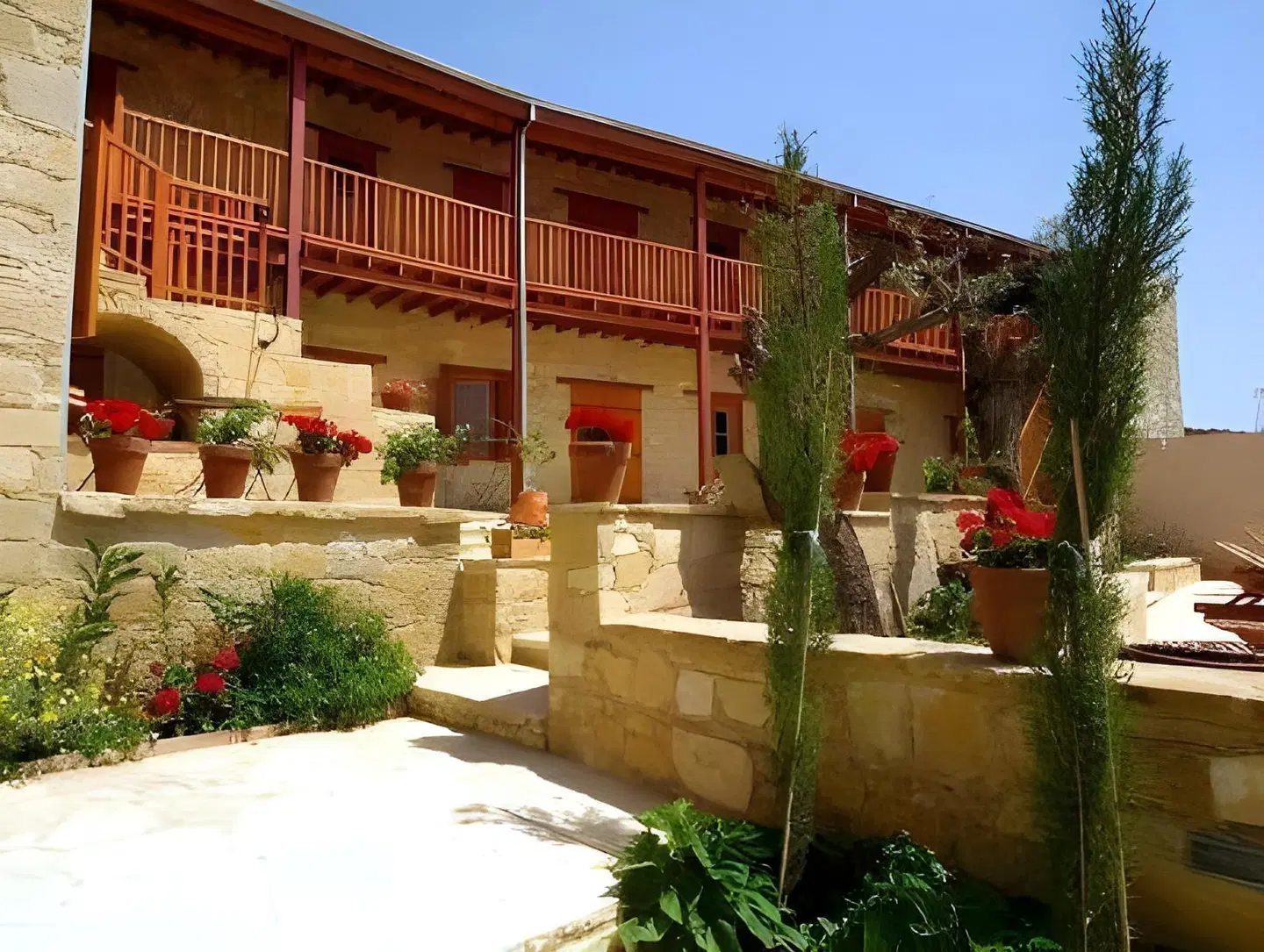 Eveleos Country House Terrasse