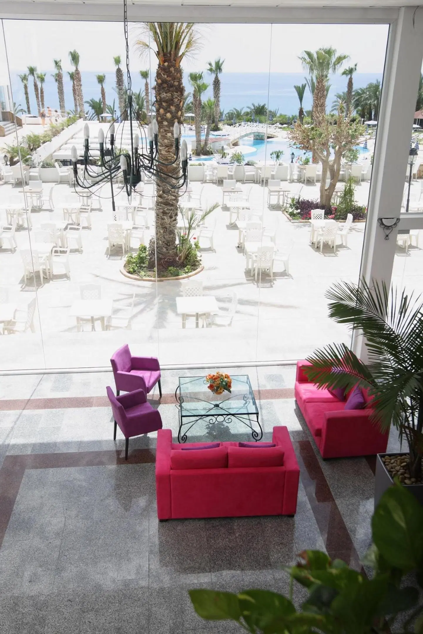 Ascos Coral Beach Hotel Terrasse