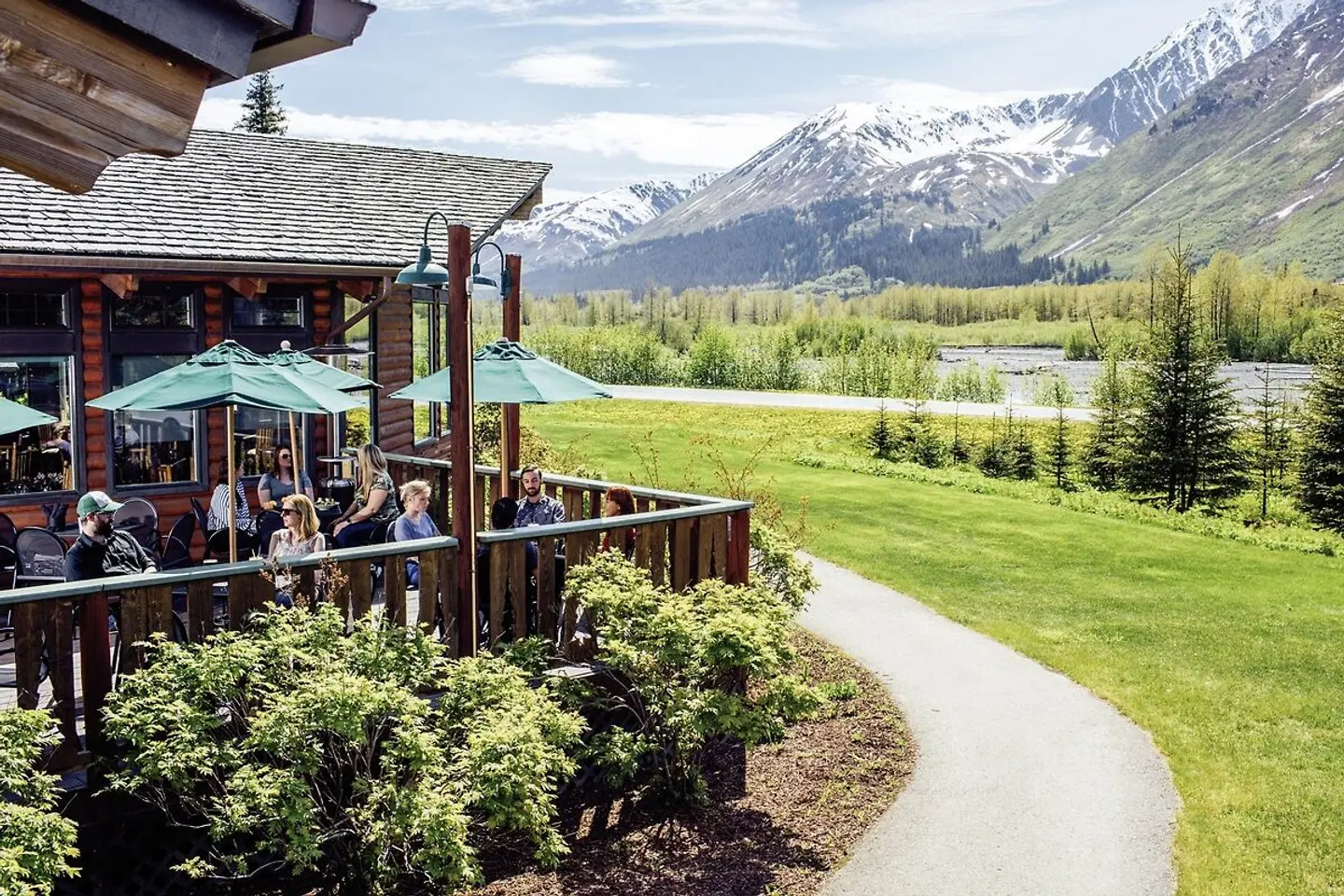 Seward Windsong Lodge Terrasse