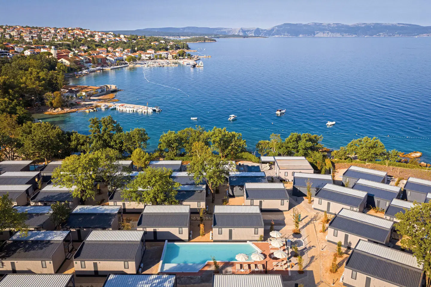 Aminess Atea Camping Resort Mobile Homes Terrasse