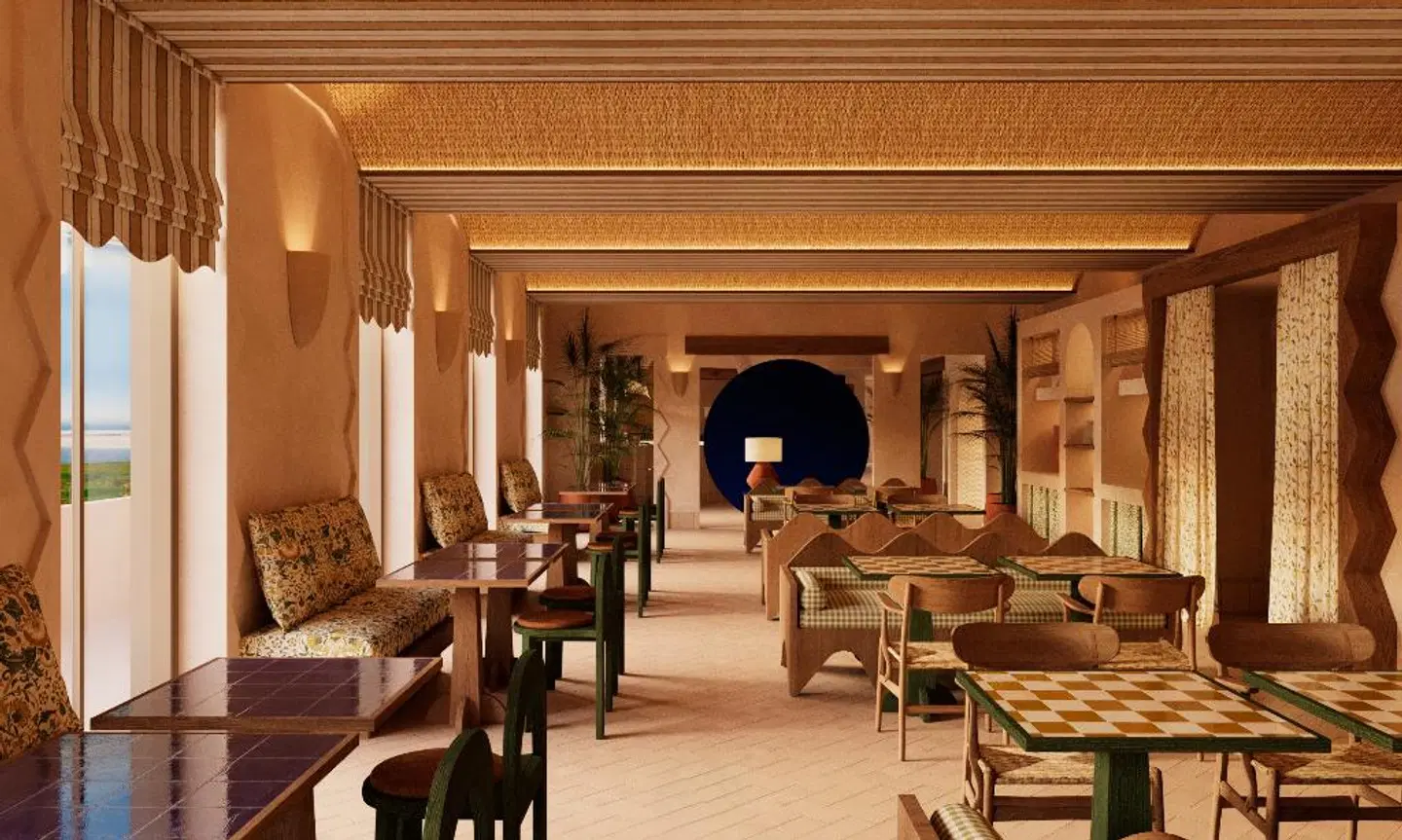 Amarello Hotel Praia Santo Andre, Tapestry Terrasse