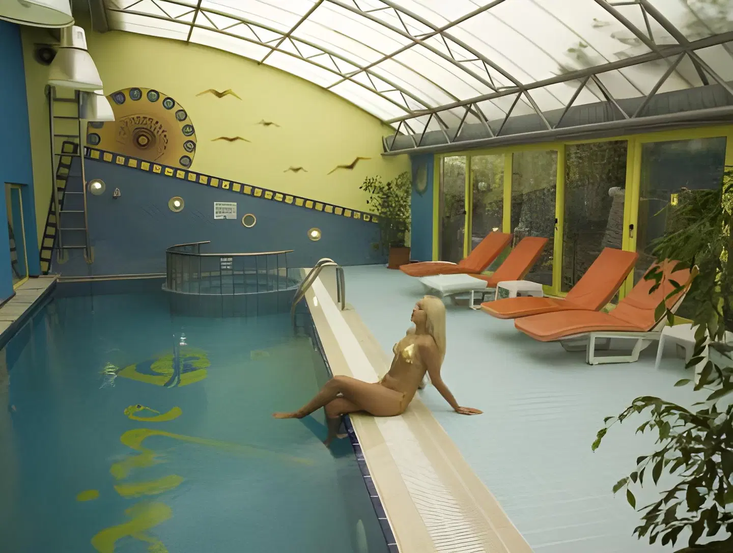 Alaiye Kleopatra Hotel Hallenbad