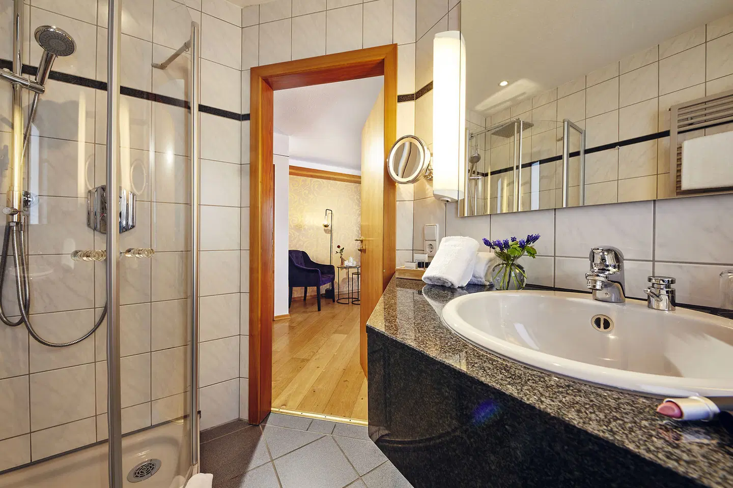 Hotel Liebesglück Badezimmer