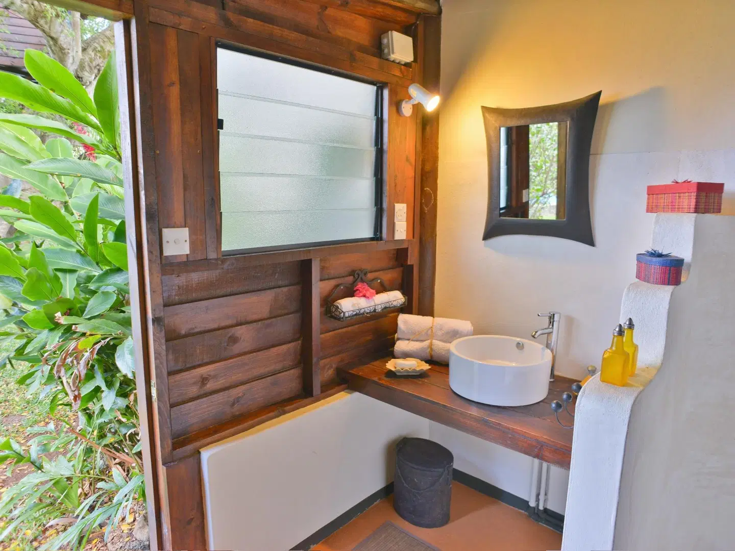 Tree Lodge Mauritius Badezimmer