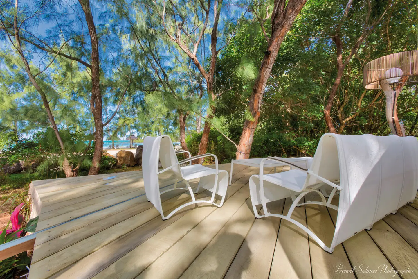 Bubble Lodge Ile aux Cerfs Terrasse