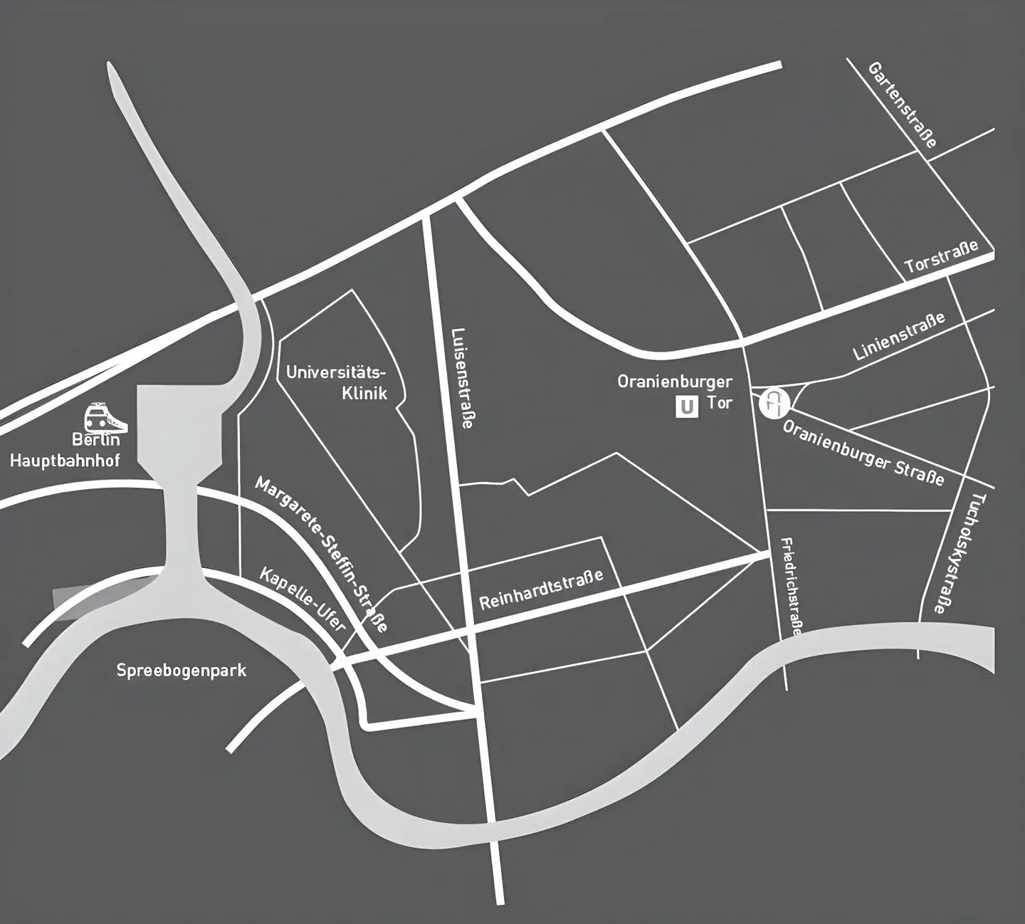 Arcotel Velvet Berlin-Mitte Landkarte