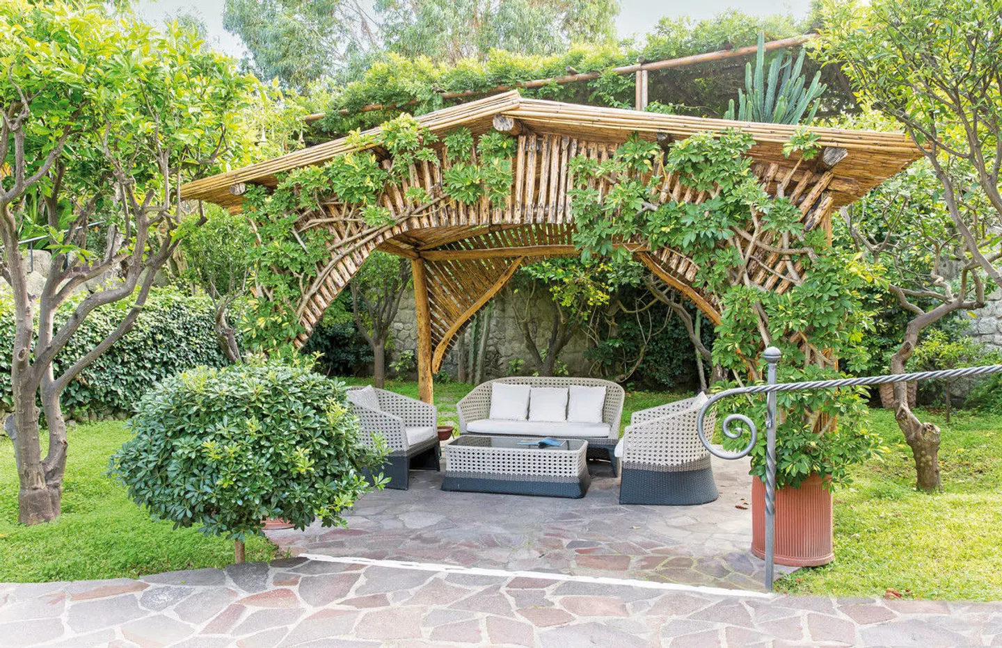 Hotel Terme Tritone Garten