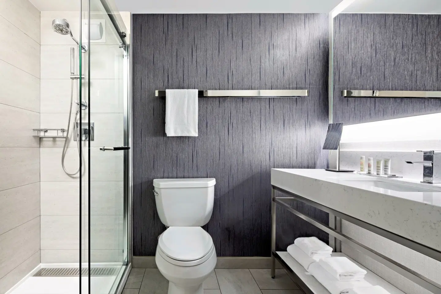 New York Marriott Marquis Badezimmer