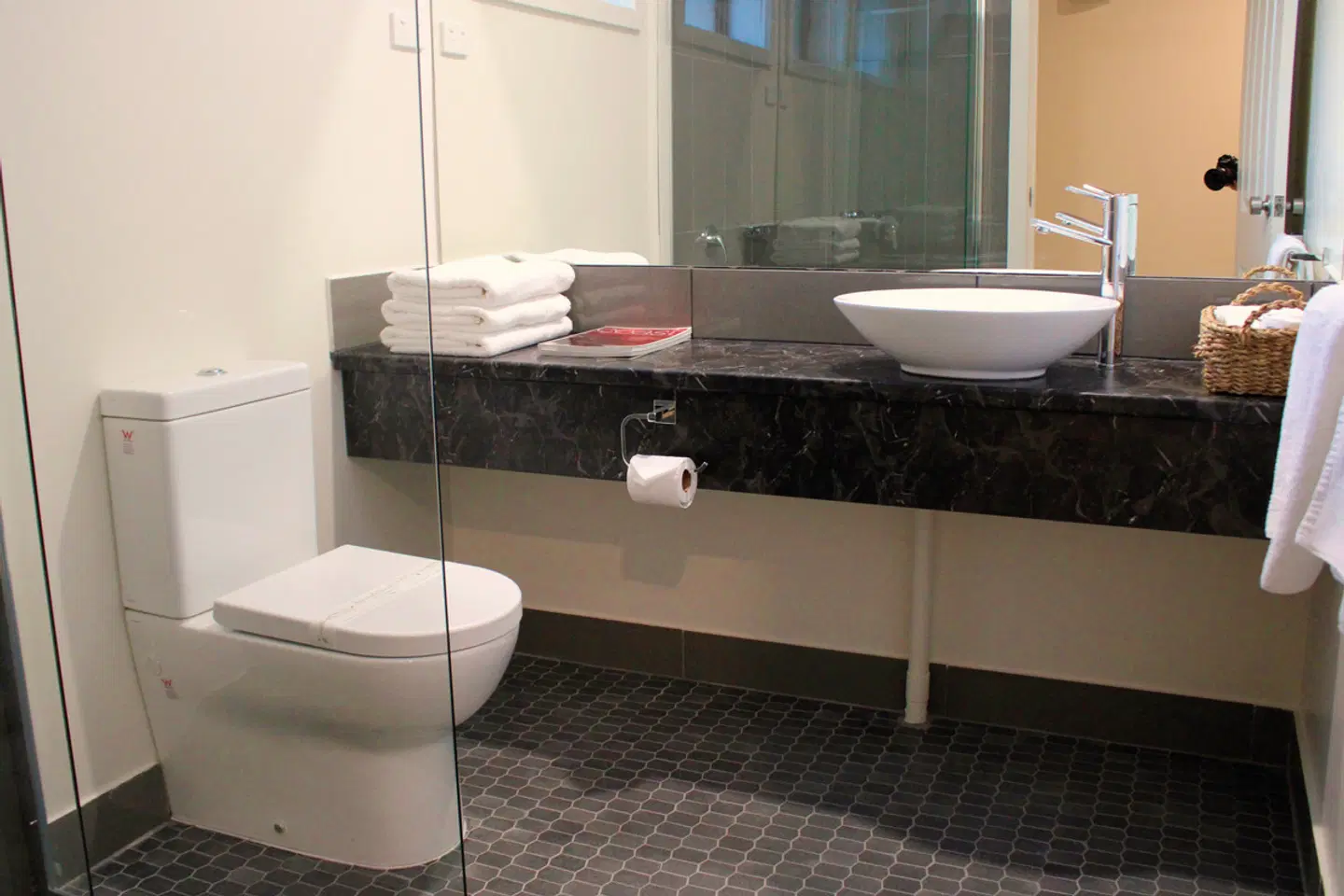 Prom Country Lodge Badezimmer