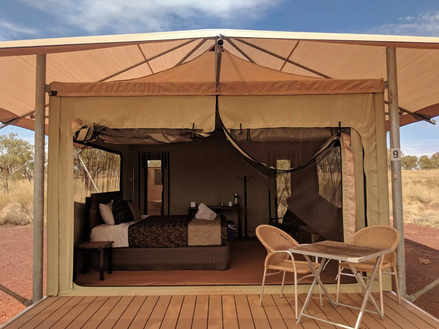 Karijini Eco Retreat Terrasse