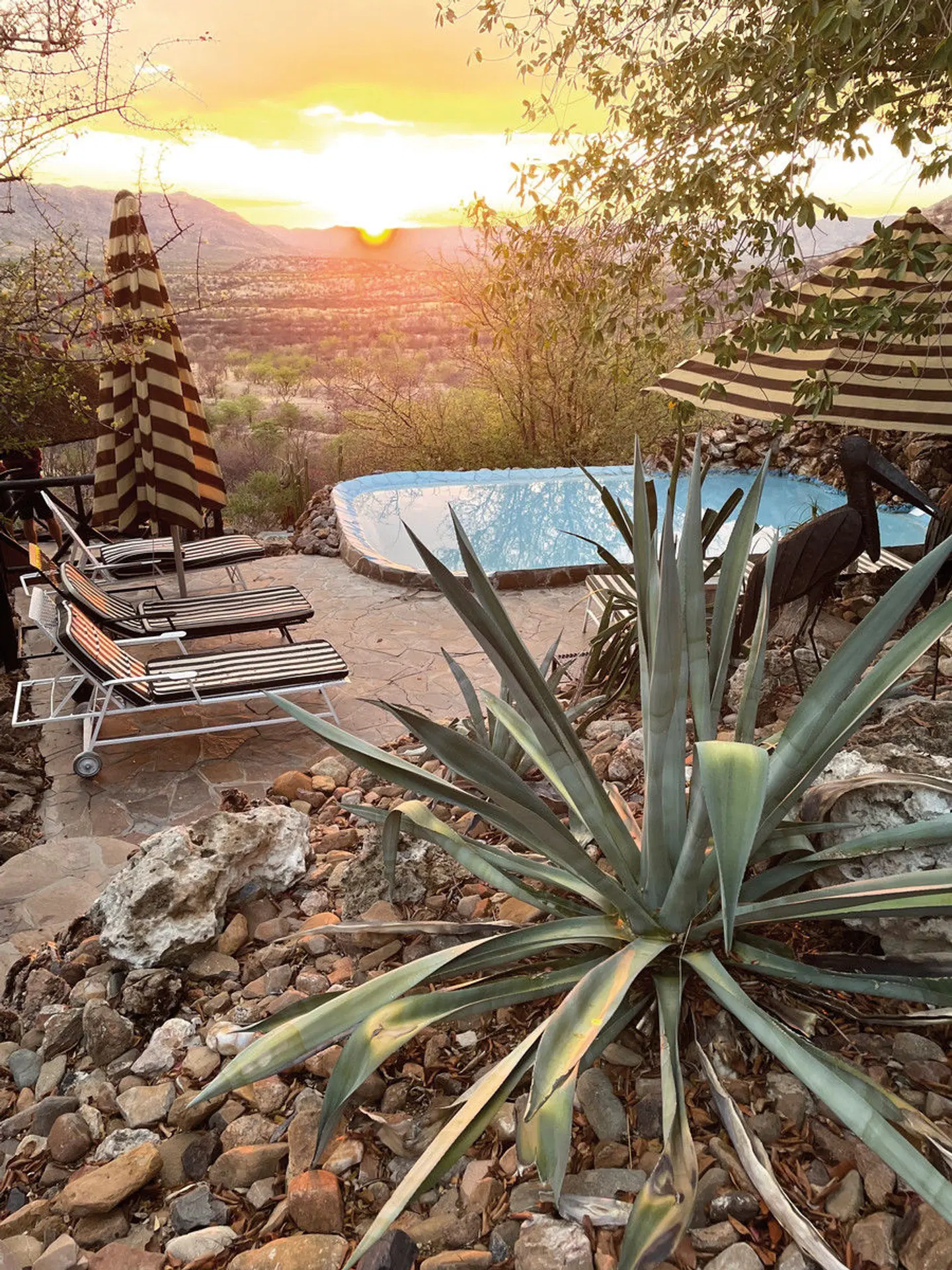 Vingerklip Lodge Terrasse