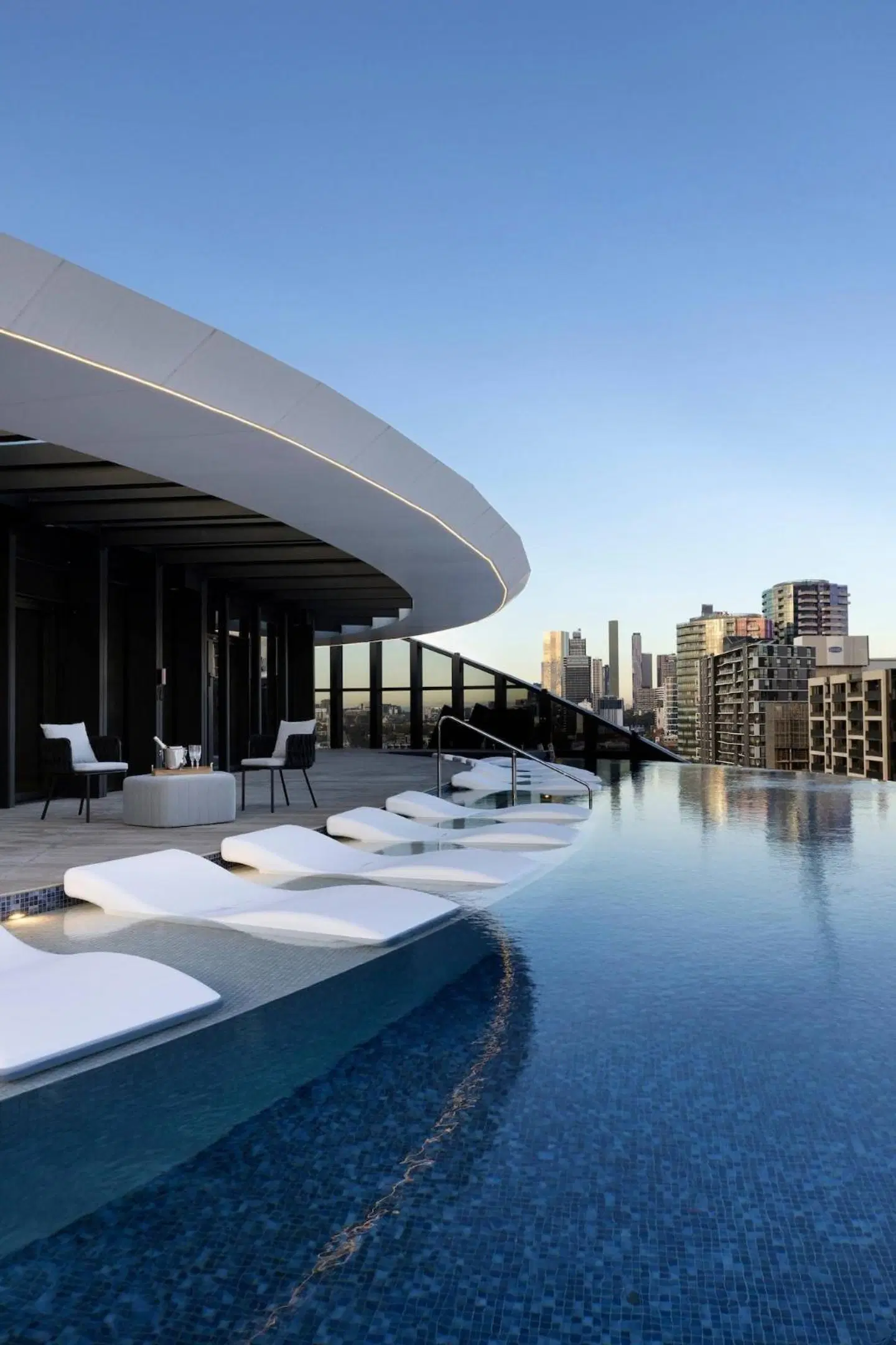 Melbourne Marriott Hotel Docklands Terrasse