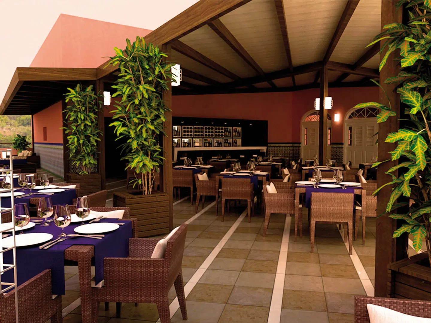 Ambos Mundos Terrasse