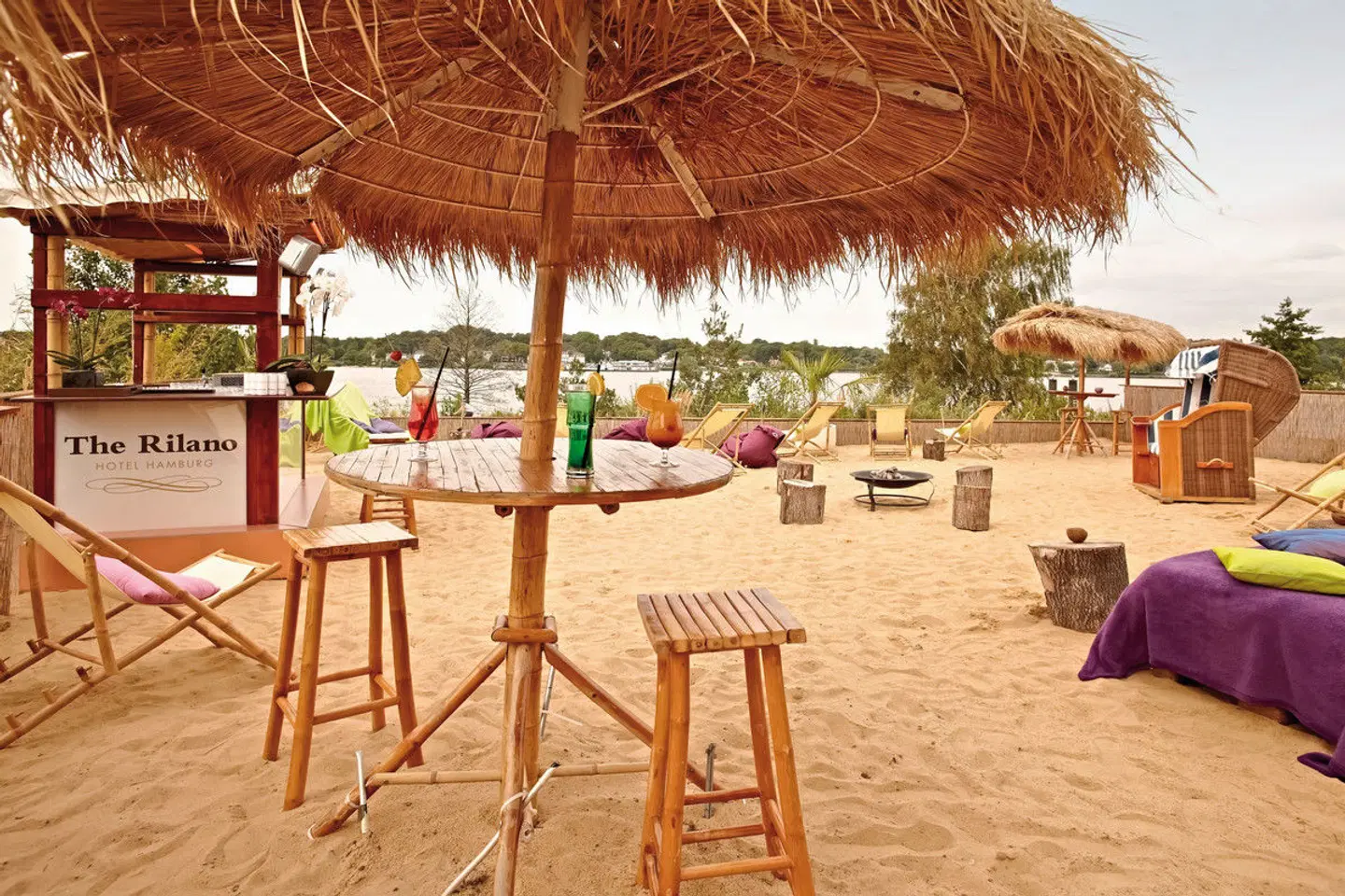 elaya hotel hamburg finkenwerder Terrasse