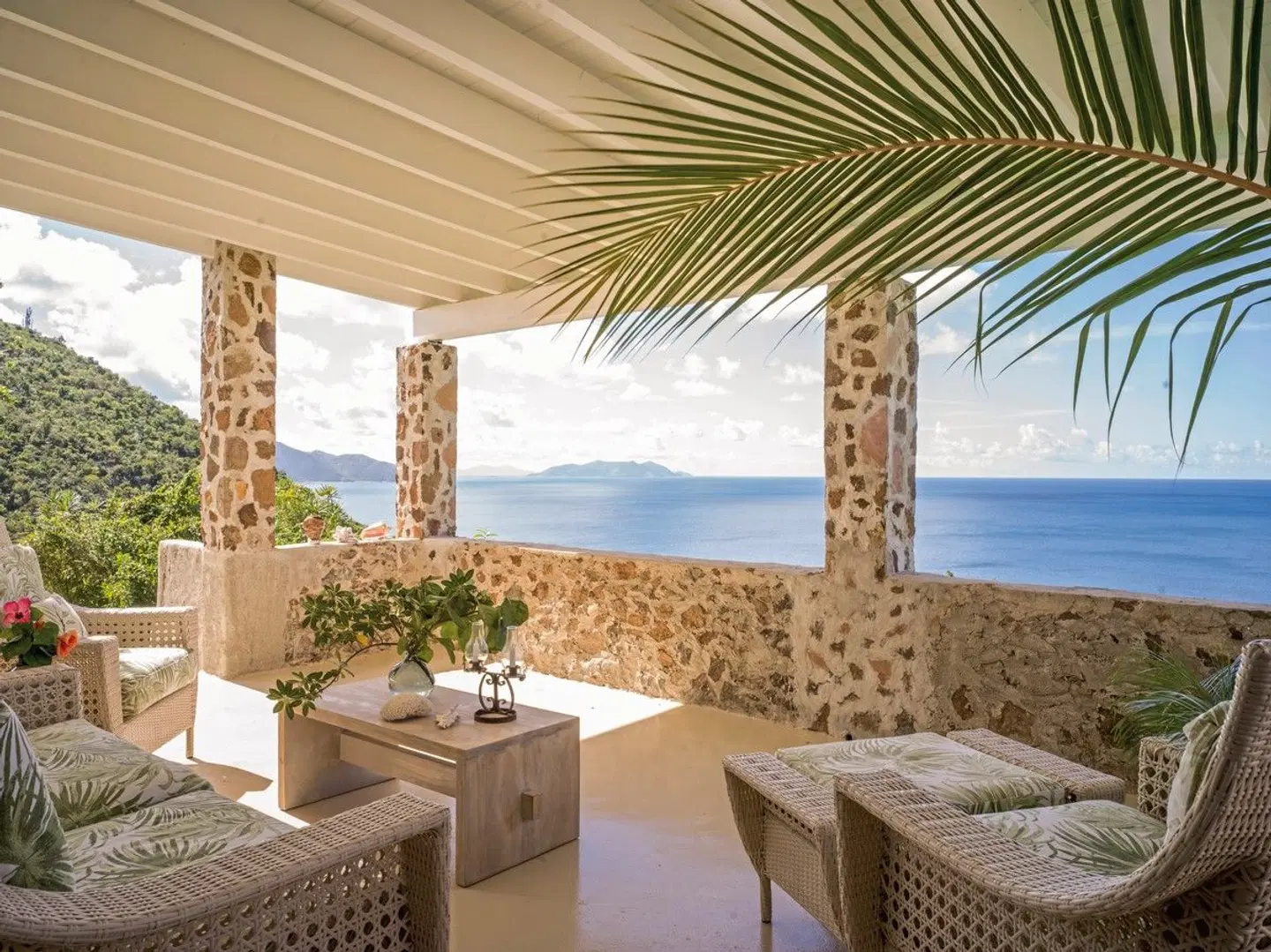 Guana Island Terrasse