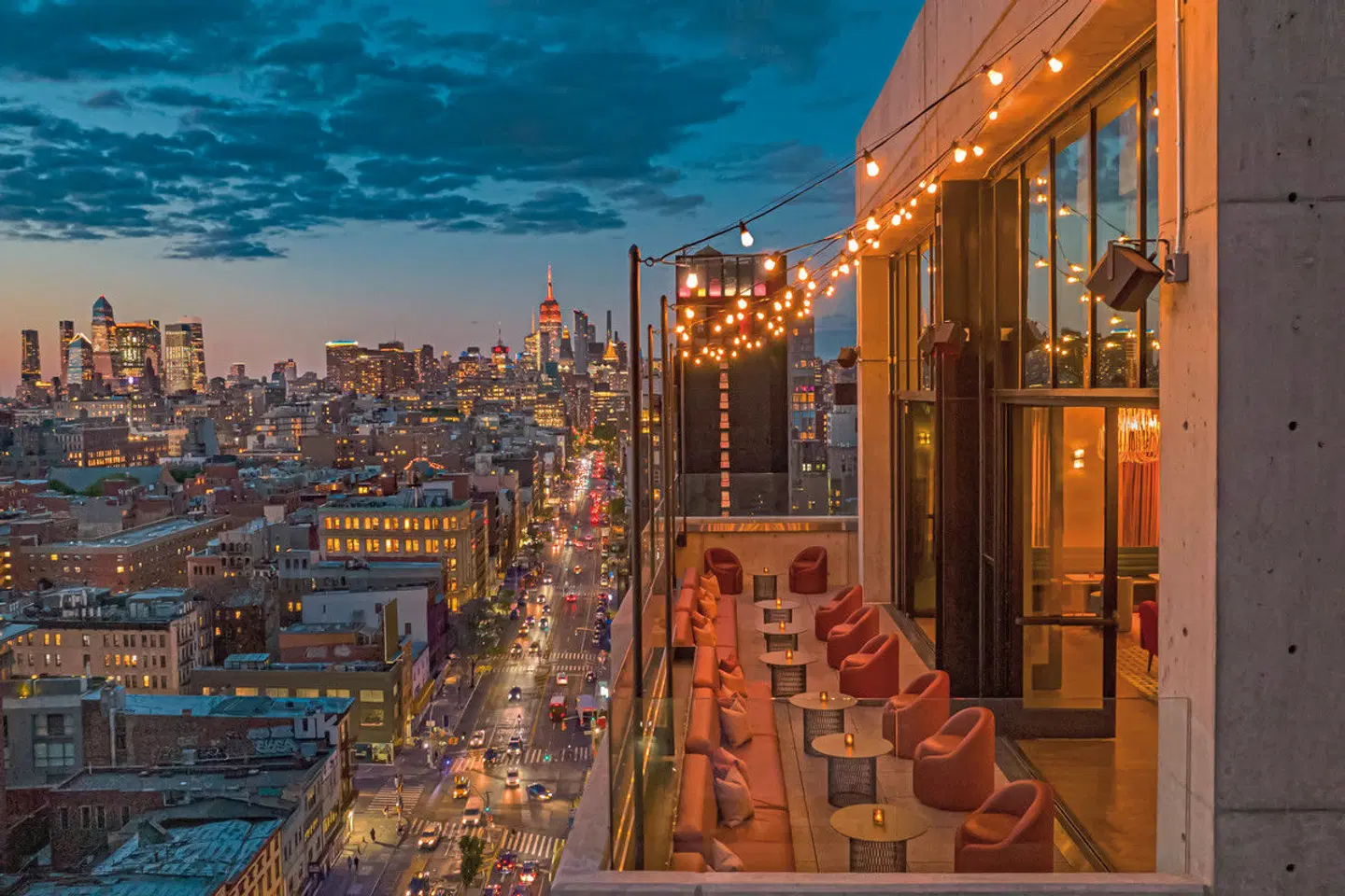 Moxy NYC Lower East Side Terrasse