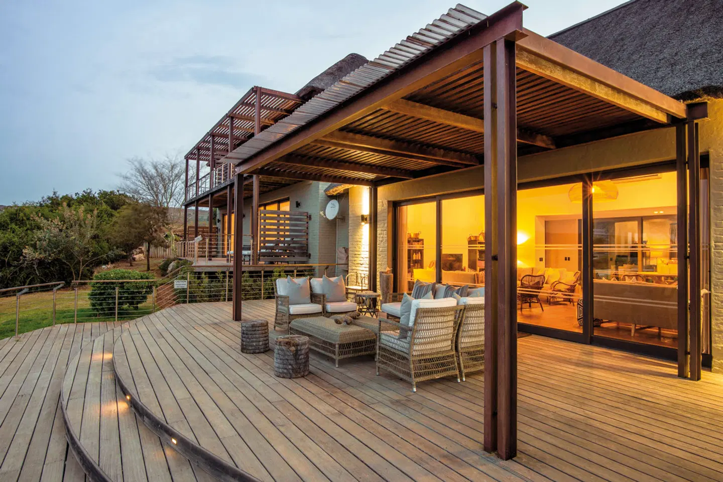 Sarili Private Lodge Terrasse