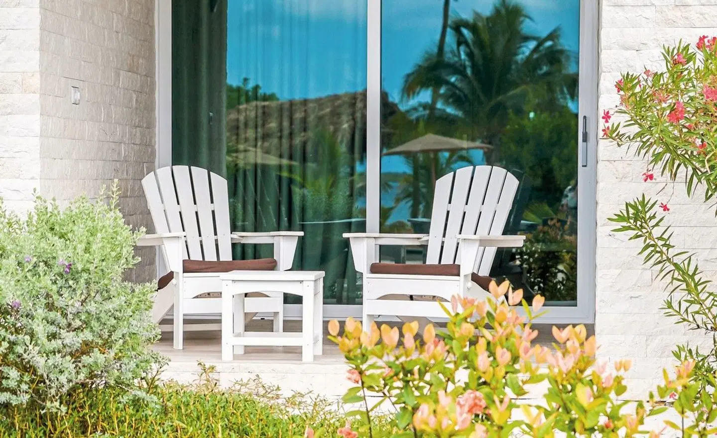 Chogogo Dive & Beach Resort Bonaire Terrasse