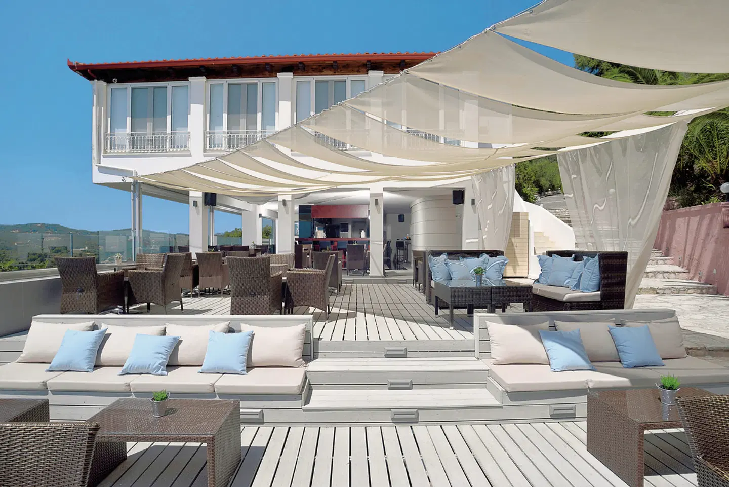 Marilena Sea View Hotel Terrasse