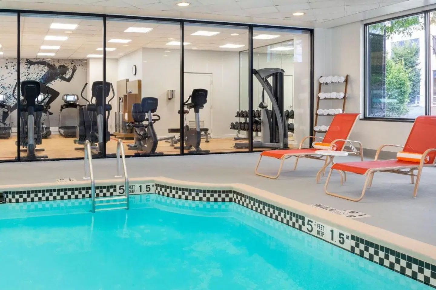 Sheraton Lincoln Harbor Hotel Hallenbad