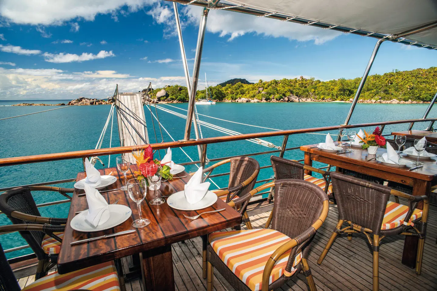 Yachtkreuzfahrt M.Y. Pegasos (ab Mahé/bis Praslin) Terrasse