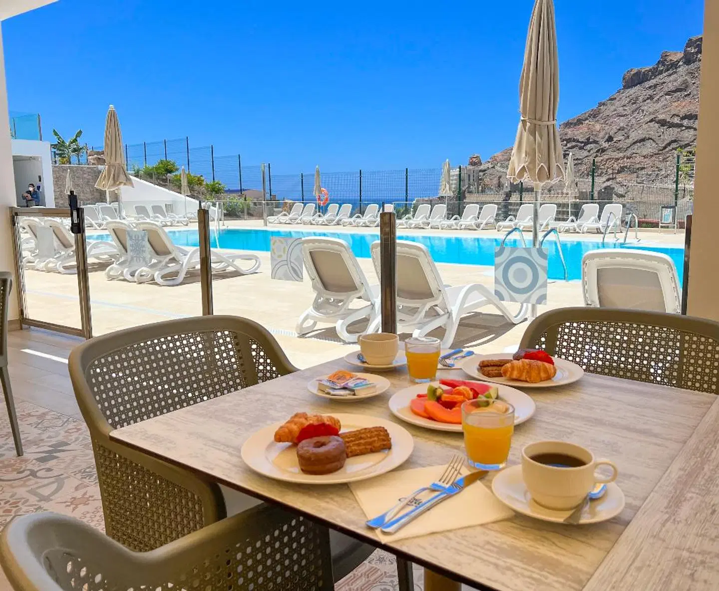 Apartamantos Cordial Magec Taurito Terrasse