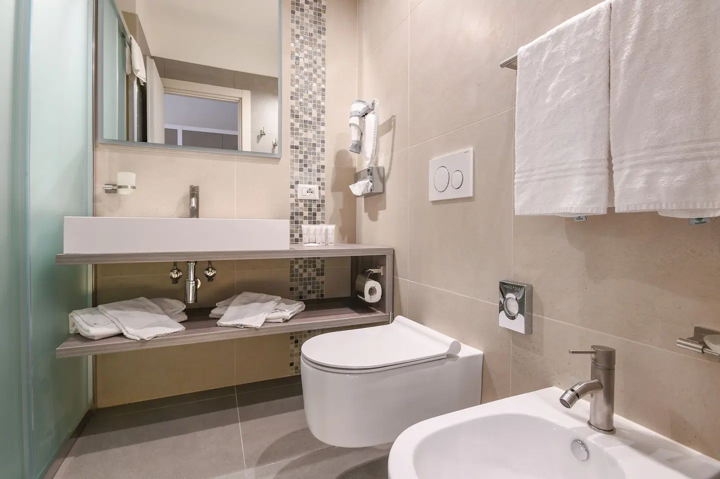 Hotel Oliveto Badezimmer