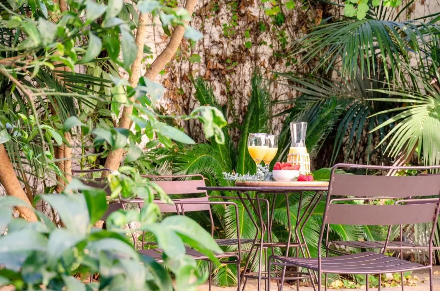 Aspasios Garden Apartments Garten