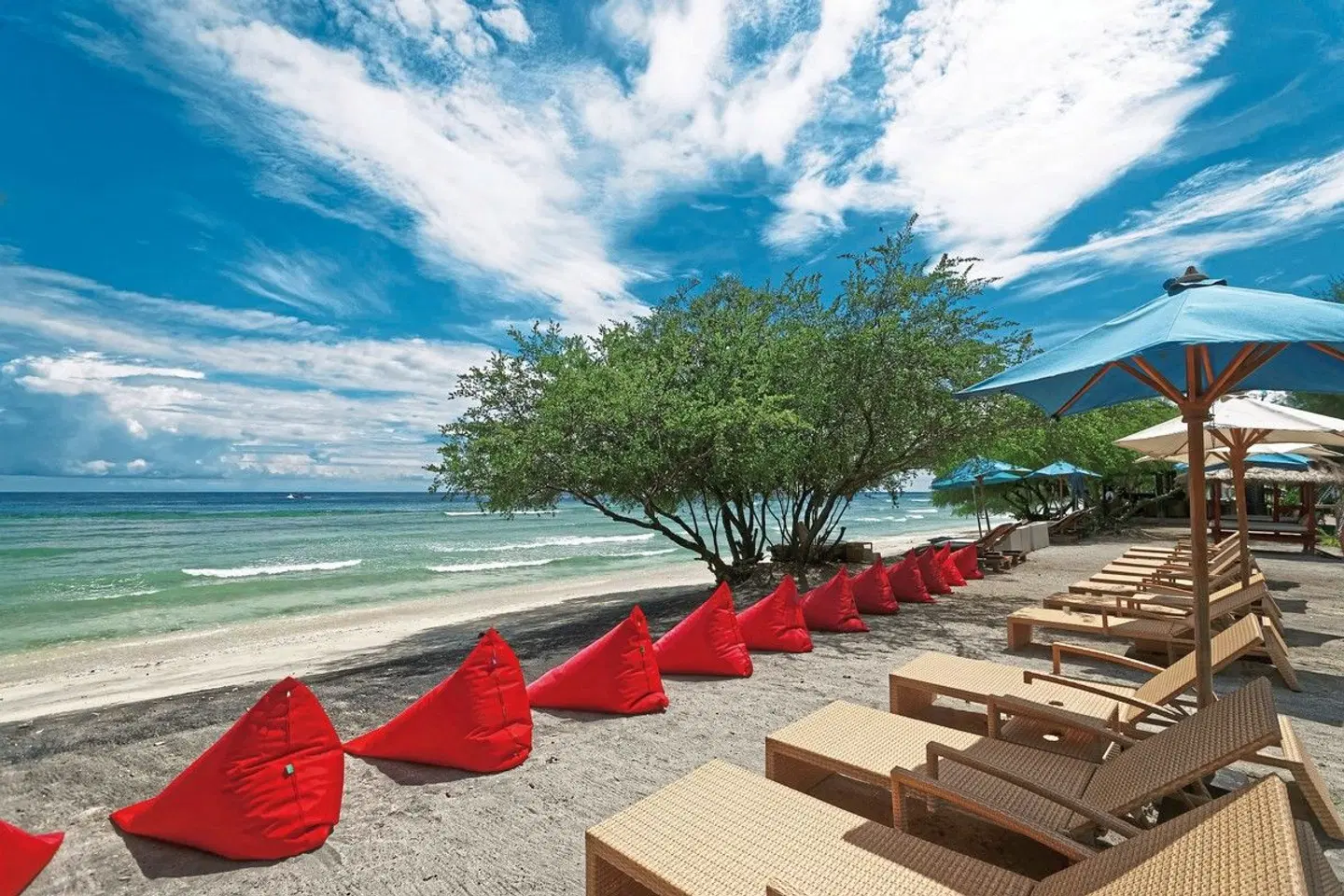 Jambuluwuk Oceano Resort Gili Trawangan Terrasse