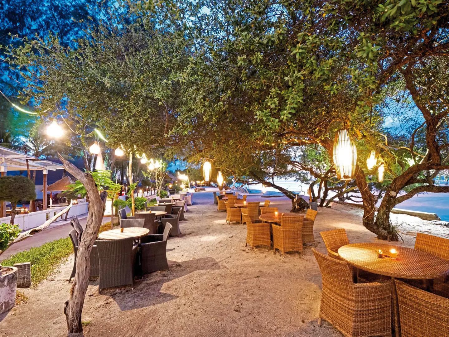 Jambuluwuk Oceano Resort Gili Trawangan Terrasse