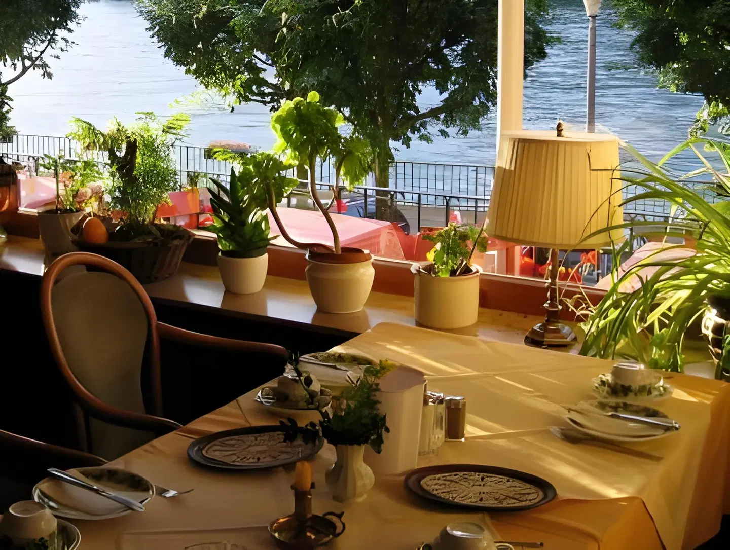 Baudobriga Rheinhotel Terrasse