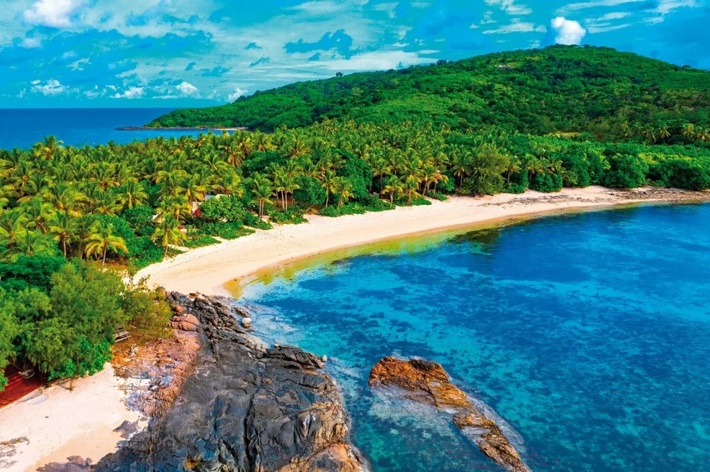 Barefoot Manta Island Resort Fiji Strand