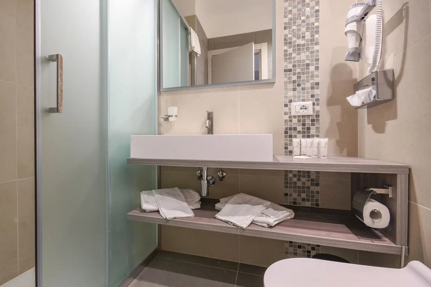 Hotel Oliveto Badezimmer