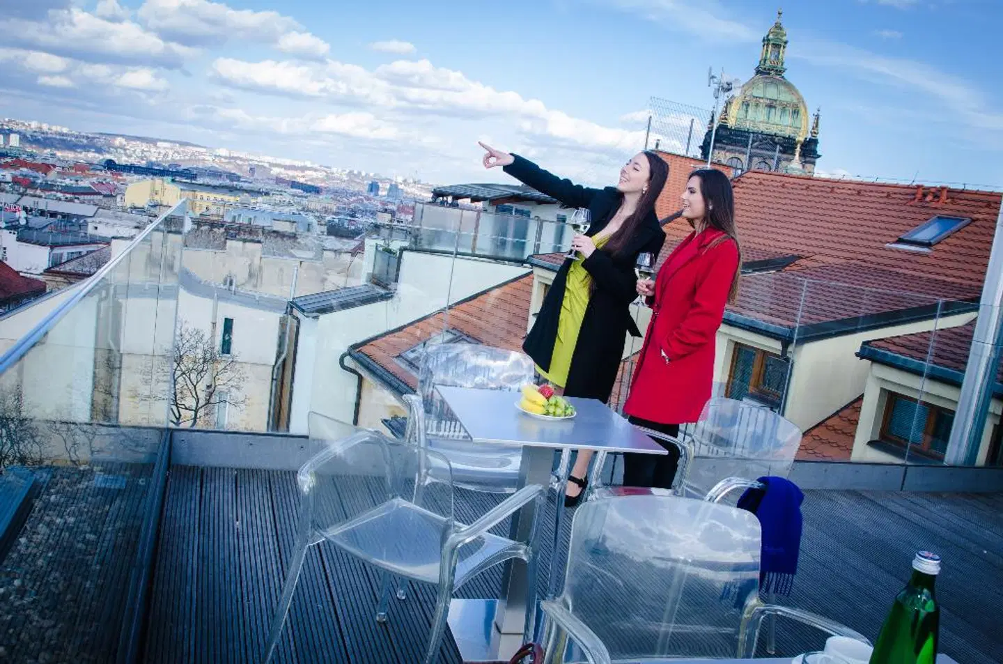 Wenceslas Square Hotel Terrasse