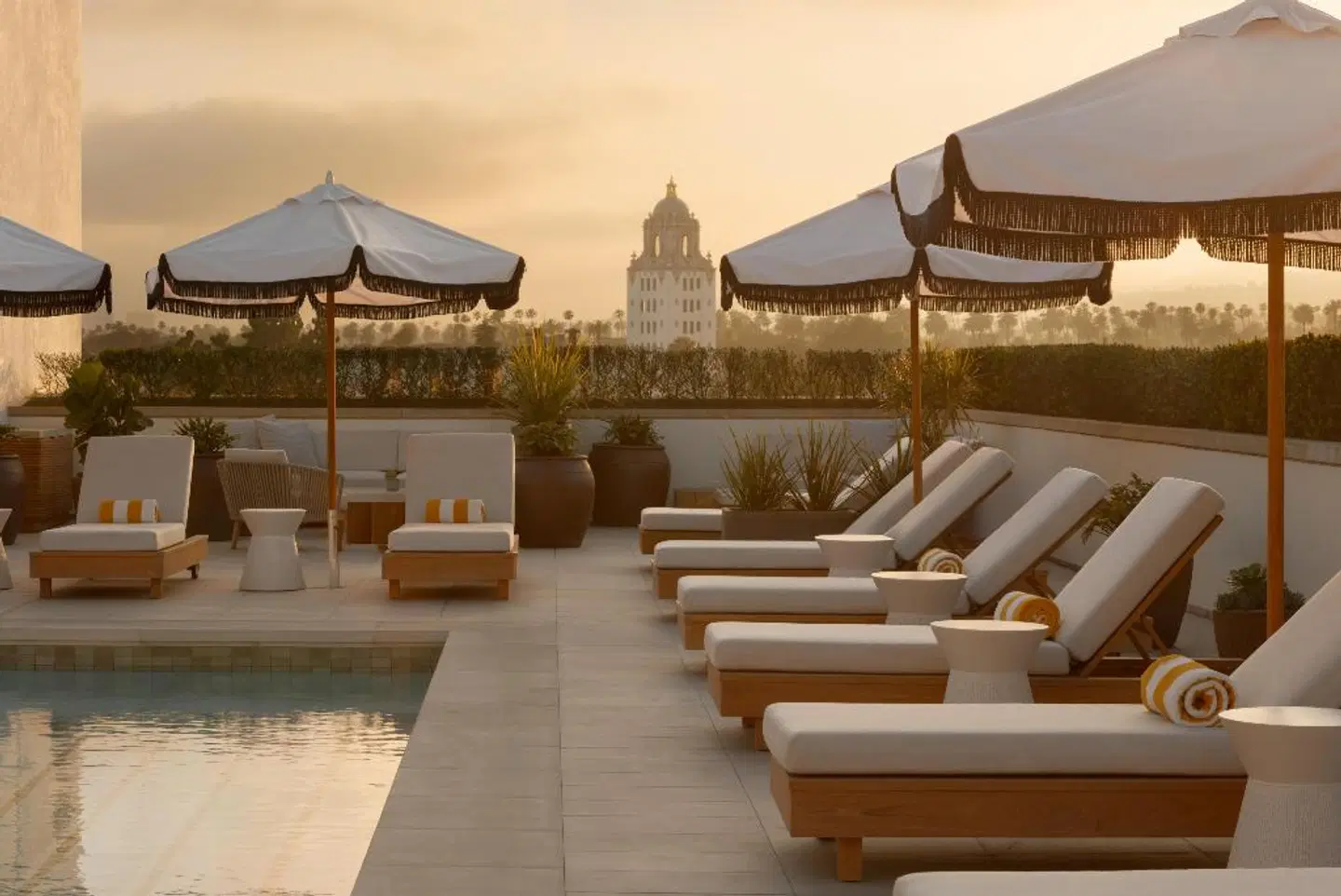 L'Ermitage Beverly Hills Terrasse